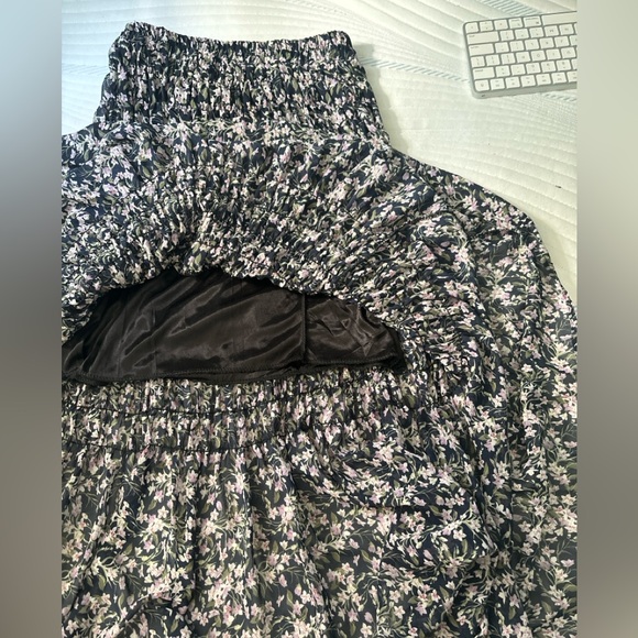 Floral skirt with lining - Picture 4 of 4